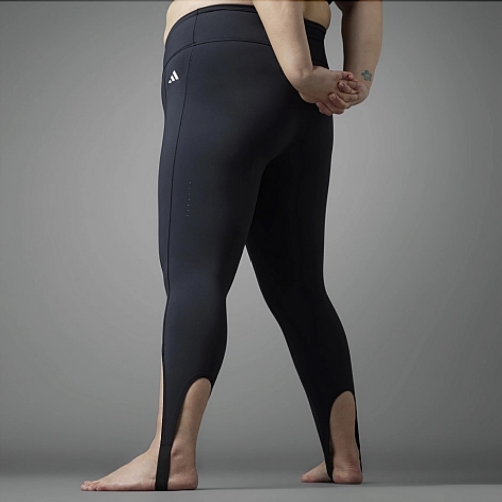 Adidas collective power yoga studio stirrup leggings black tight fit plus 2X New